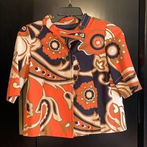 Printed J Crew Jacket